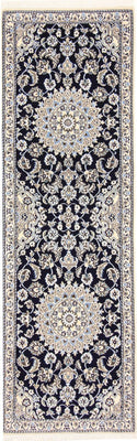 Runner Perser Rug - Nain - Royal - 196 x 61 cm - dark blue