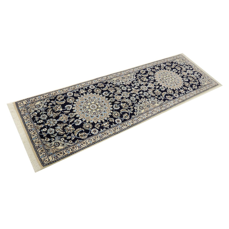 Runner Perser Rug - Nain - Royal - 196 x 61 cm - dark blue