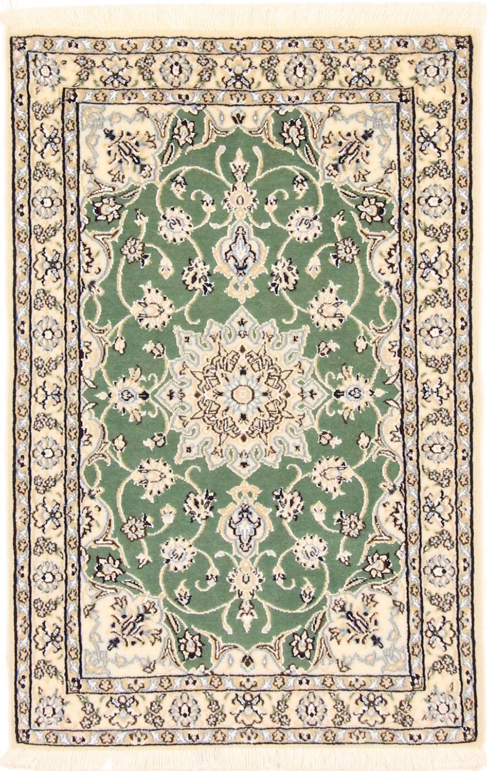 Perser Rug - Nain - Royal - 98 x 64 cm - green