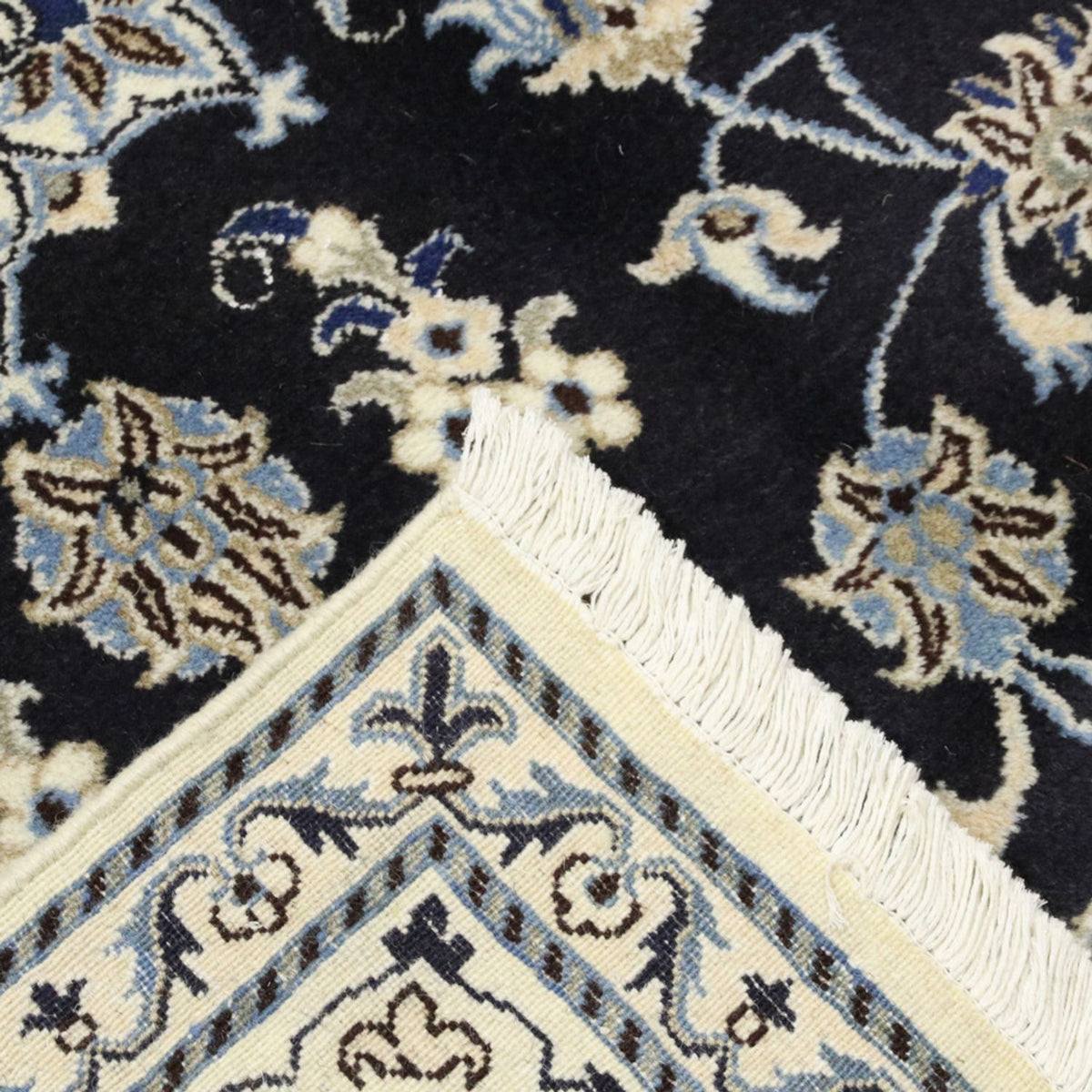 Perser Rug - Nain - 294 x 194 cm - dark blue