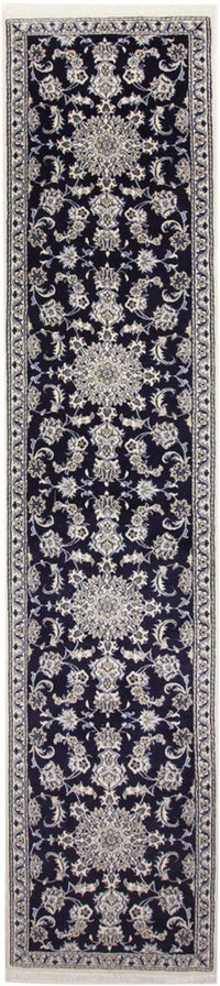 Runner Perser Rug - Nain - 383 x 76 cm - dark blue