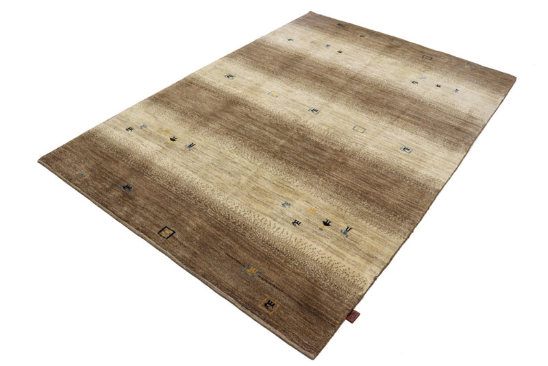 Gabbeh Rug - Loribaft Indus - 245 x 166 cm - dark beige