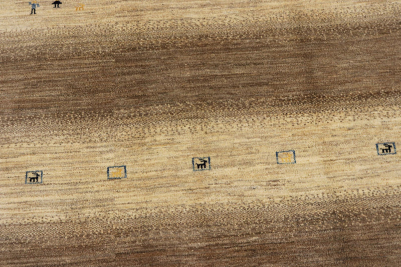 Gabbeh Rug - Loribaft Indus - 245 x 166 cm - dark beige