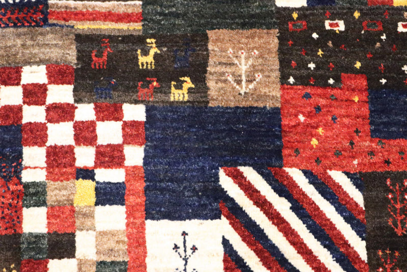 Gabbeh Rug - Loribaft Indus - 200 x 154 cm - multicolored
