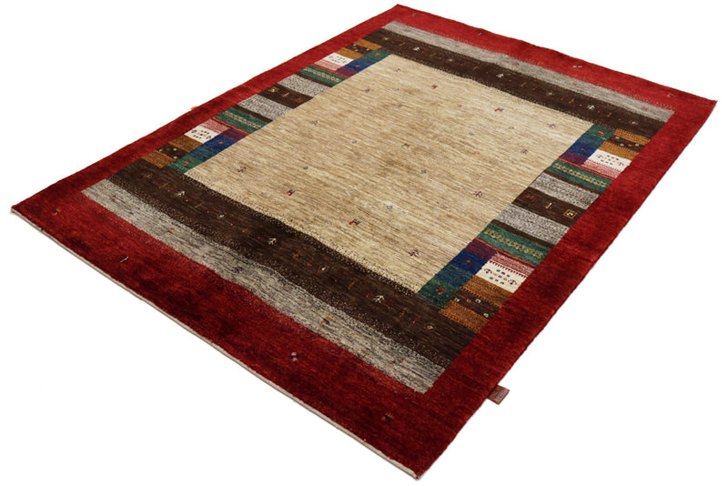 Gabbeh Rug - Loribaft Indus - 213 x 157 cm - beige
