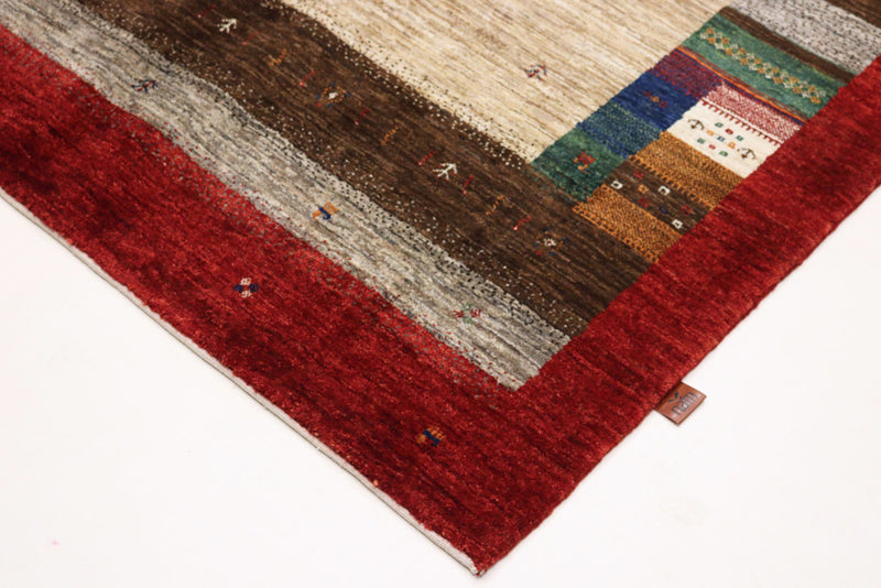 Gabbeh Rug - Loribaft Indus - 213 x 157 cm - beige