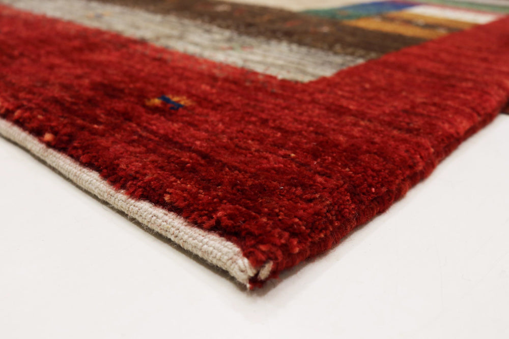 Gabbeh Rug - Loribaft Indus - 213 x 157 cm - beige