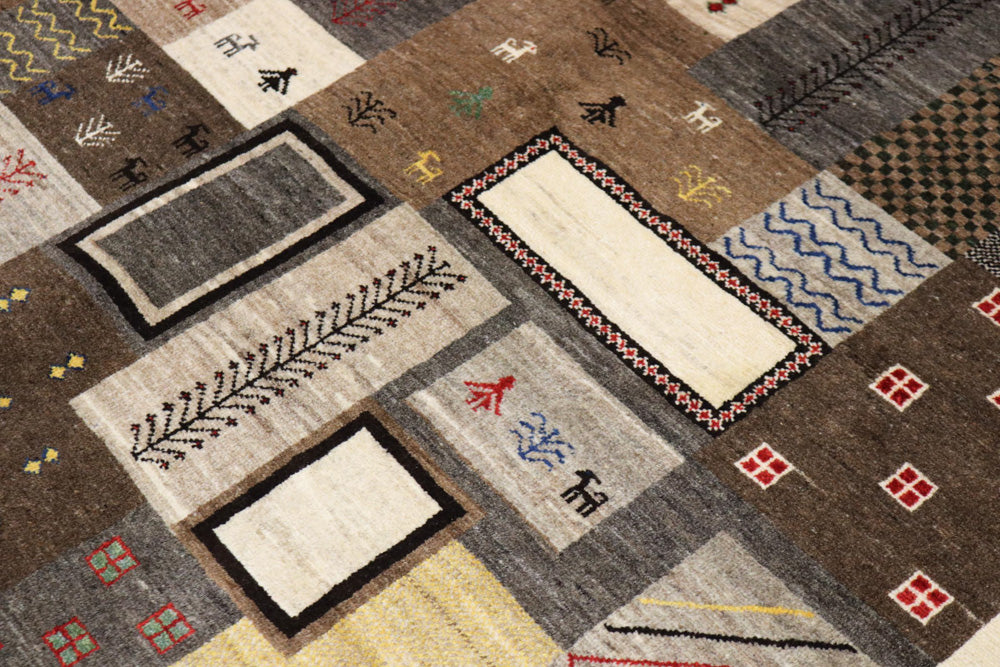 Gabbeh Rug - Loribaft Indus - 251 x 181 cm - multicolored