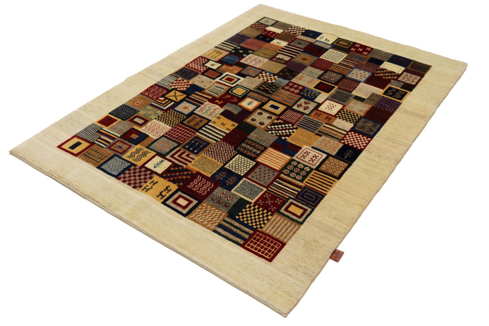 Gabbeh Rug - Loribaft Indus - 197 x 142 cm - multicolored