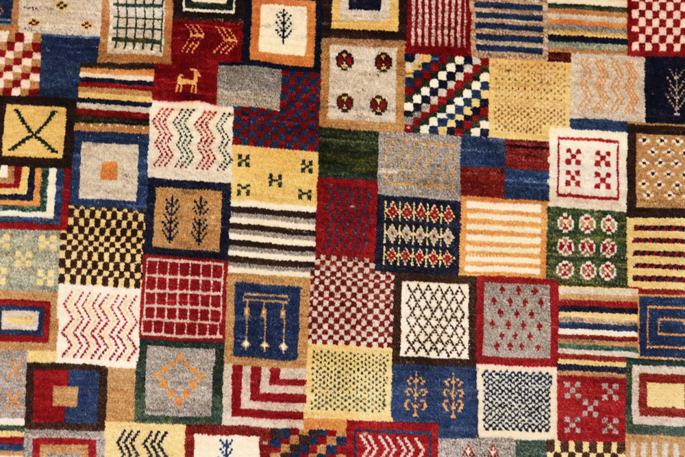 Gabbeh Rug - Loribaft Indus - 197 x 142 cm - multicolored