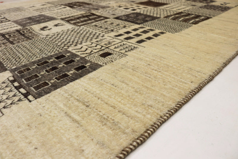 Gabbeh Rug - Loribaft Indus - 206 x 152 cm - dark beige