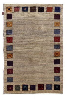 Gabbeh Rug - Loribaft Indus - 156 x 102 cm - beige