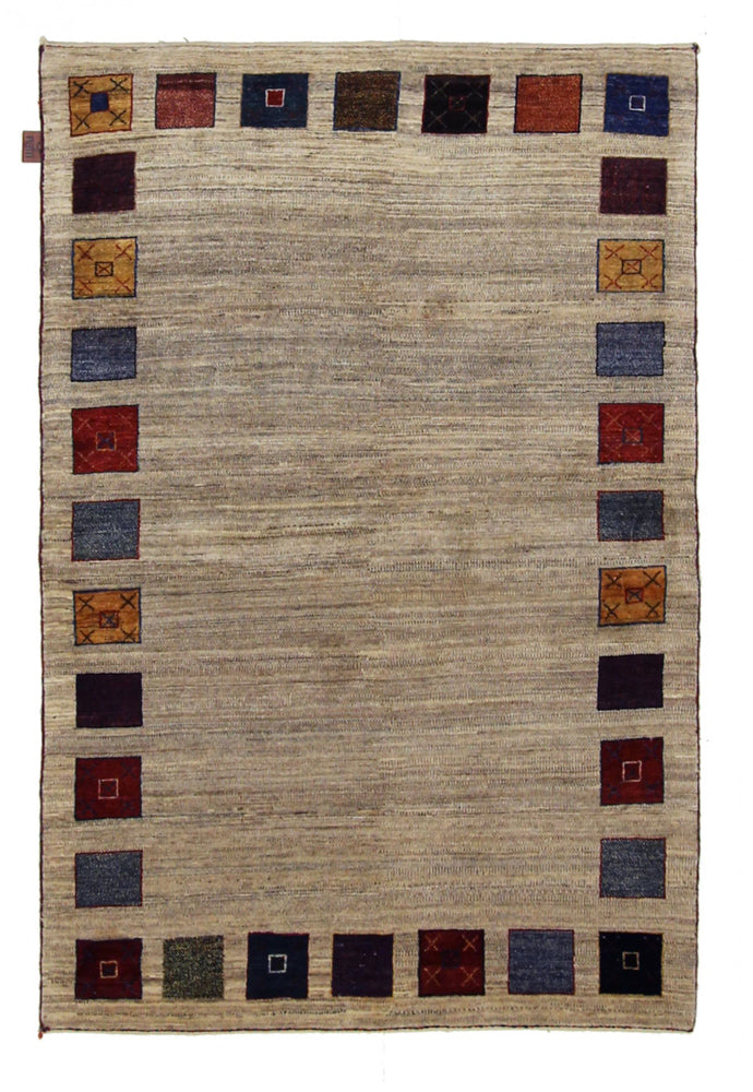 Gabbeh Rug - Loribaft Indus - 156 x 102 cm - beige