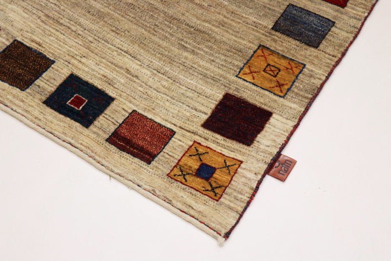 Gabbeh Rug - Loribaft Indus - 156 x 102 cm - beige