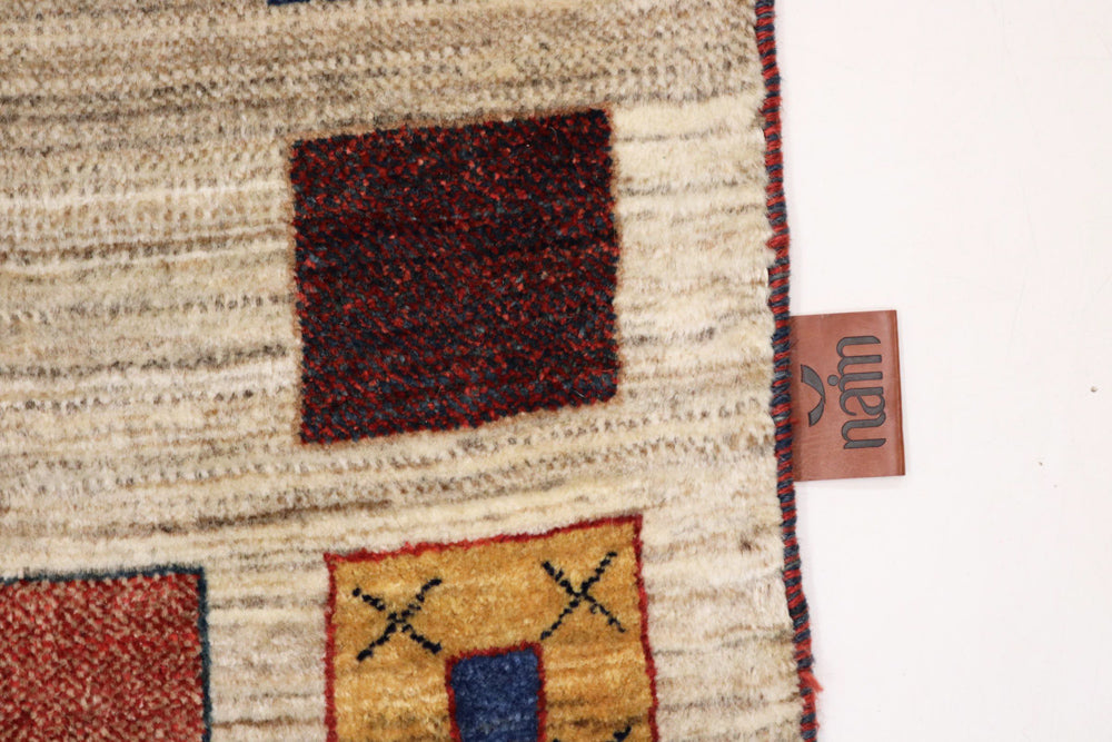 Gabbeh Rug - Loribaft Indus - 156 x 102 cm - beige