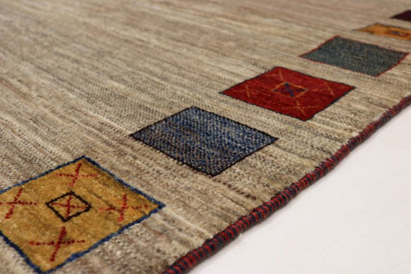 Gabbeh Rug - Loribaft Indus - 156 x 102 cm - beige