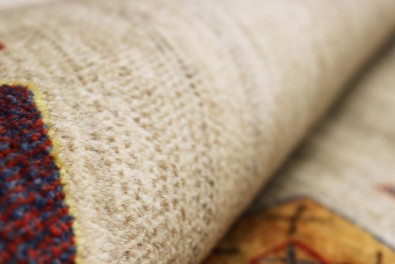 Gabbeh Rug - Loribaft Indus - 156 x 102 cm - beige