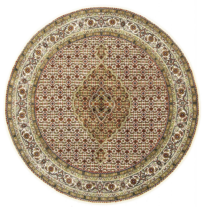 Oriental Rug - Tabriz round  - 150 x 150 cm - sand