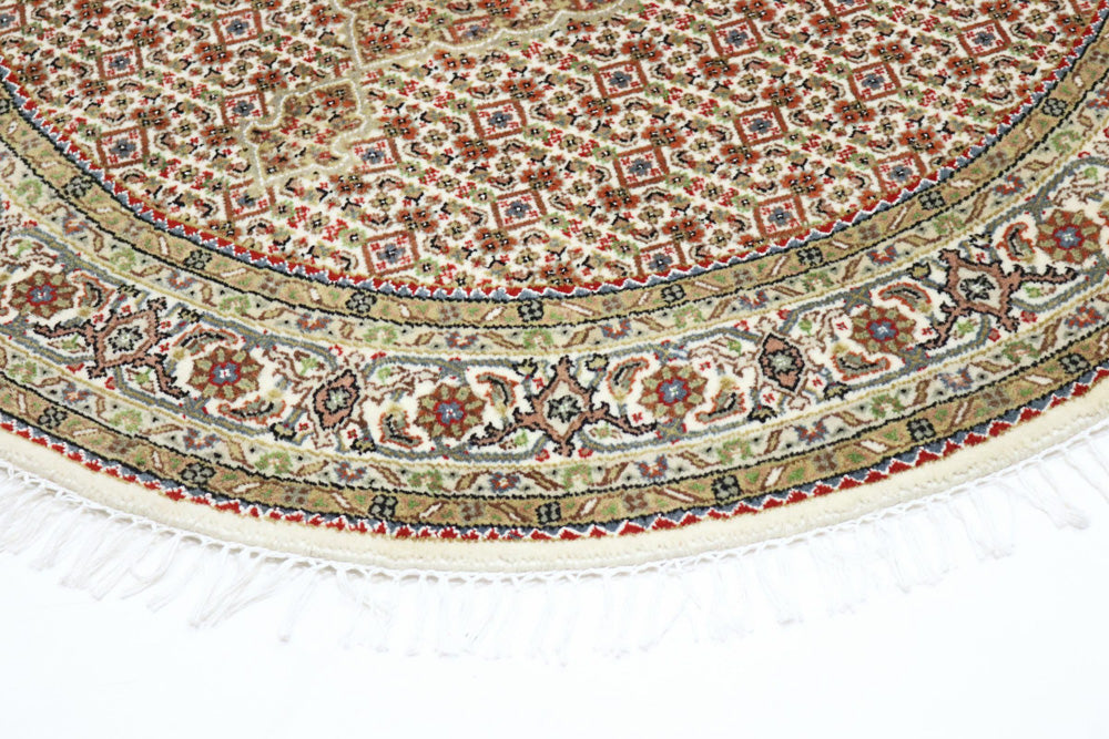 Oriental Rug - Tabriz round  - 150 x 150 cm - sand