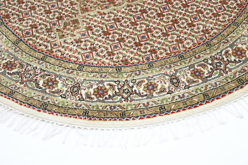 Oriental Rug - Tabriz round  - 150 x 150 cm - sand