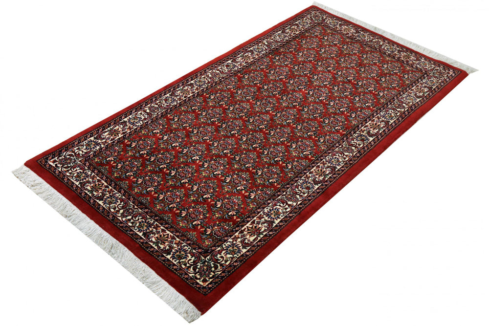Runner Perser Rug - Bidjar - 197 x 102 cm - red