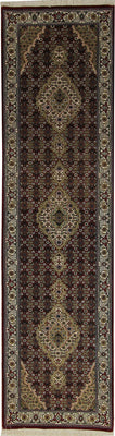 Runner Oriental Rug - Tabriz - 302 x 80 cm - dark beige