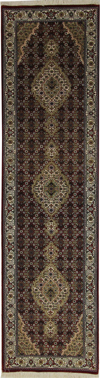 Runner Oriental Rug - Tabriz - 302 x 80 cm - dark beige
