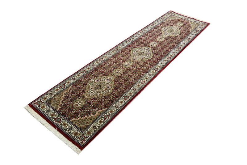 Runner Oriental Rug - Tabriz - 302 x 80 cm - dark beige