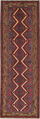 Runner Perser Rug - Nomadic - 260 x 87 cm - rust