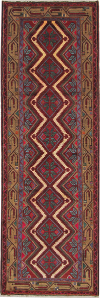Runner Perser Rug - Nomadic - 260 x 87 cm - rust