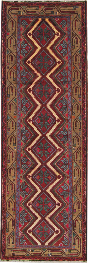 Runner Perser Rug - Nomadic - 260 x 87 cm - rust