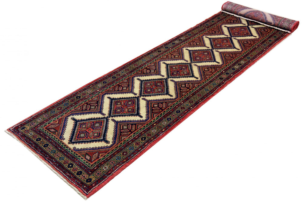 Runner Perser Rug - Nomadic - 350 x 87 cm - dark beige