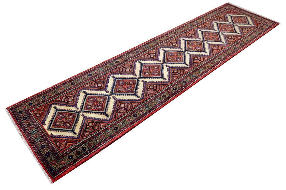 Runner Perser Rug - Nomadic - 348 x 87 cm - dark beige