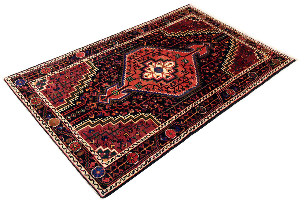 Perser Rug - Nomadic - 200 x 128 cm - dark red