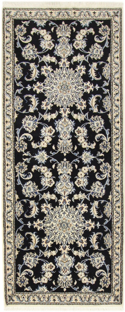 Runner Perser Rug - Nain - 197 x 72 cm - dark blue