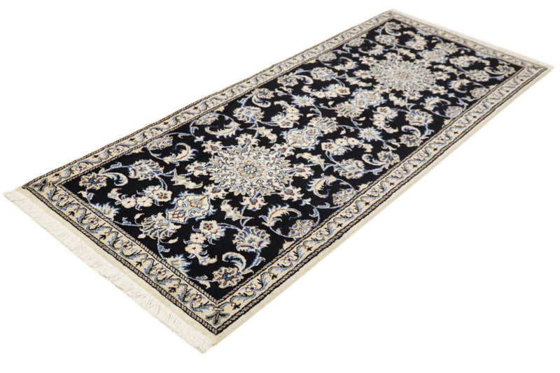 Runner Perser Rug - Nain - 197 x 72 cm - dark blue
