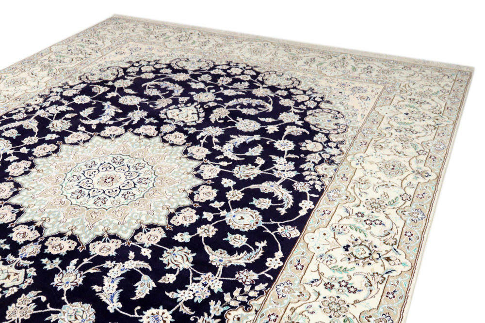 Perser Rug - Nain - 345 x 246 cm - dark blue