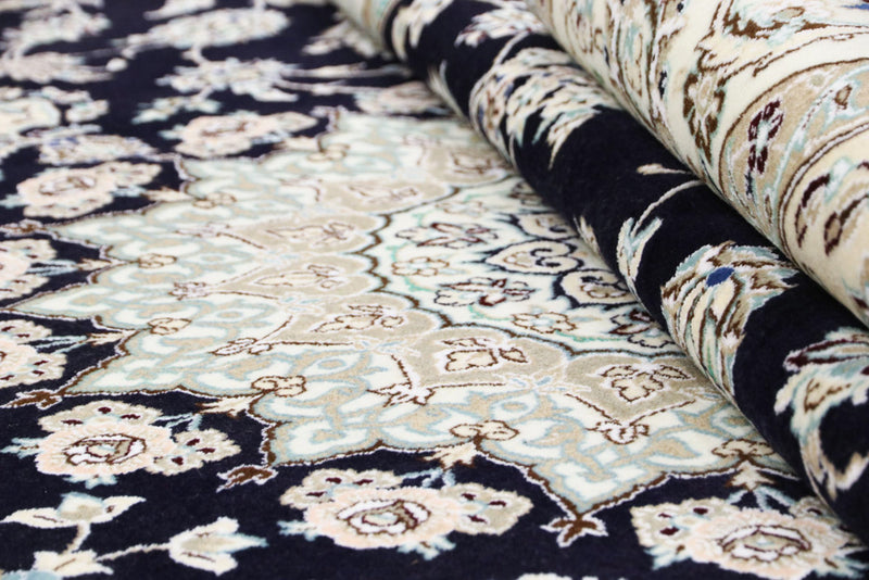 Perser Rug - Nain - 345 x 246 cm - dark blue
