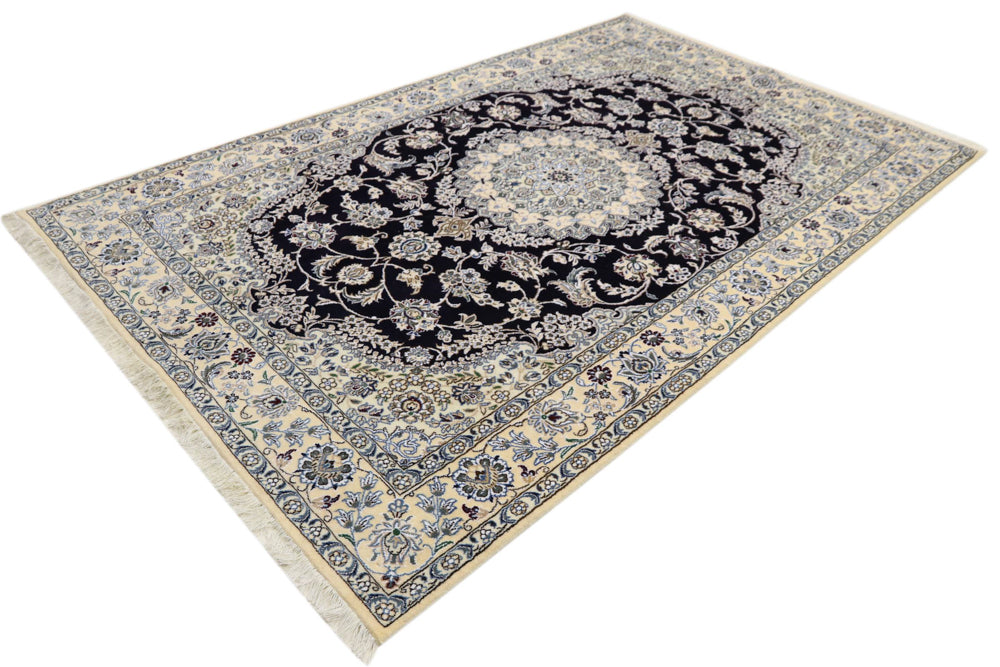 Perser Rug - Nain - 246 x 154 cm - dark blue