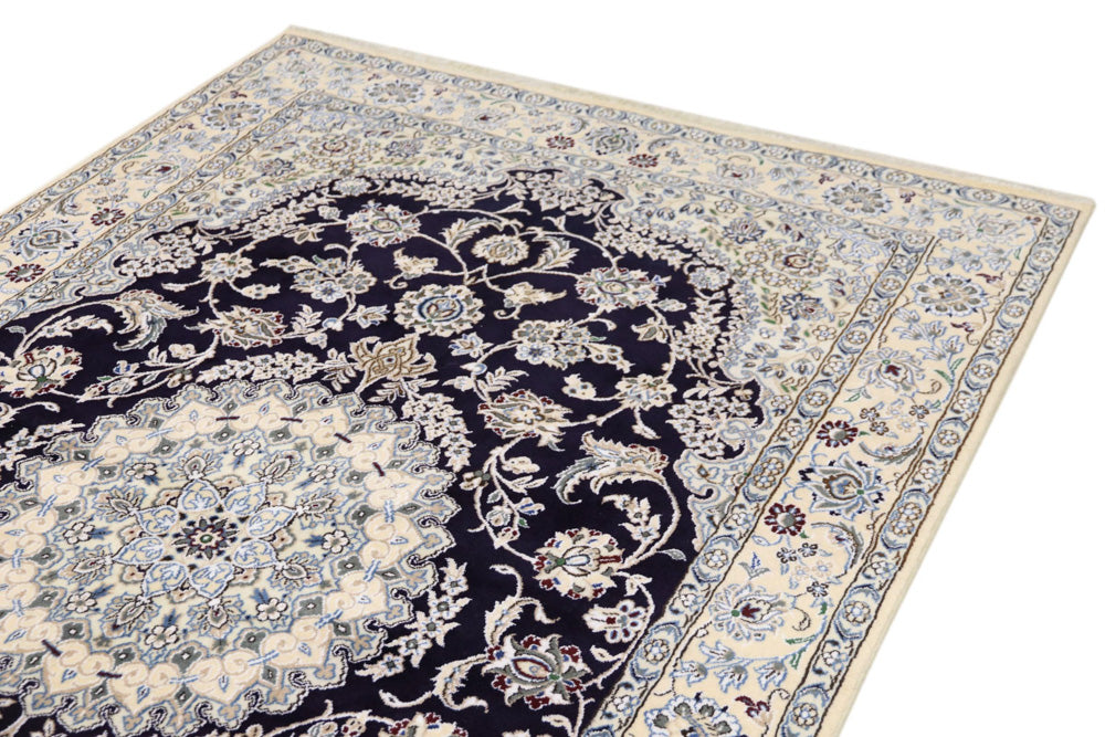 Perser Rug - Nain - 246 x 154 cm - dark blue