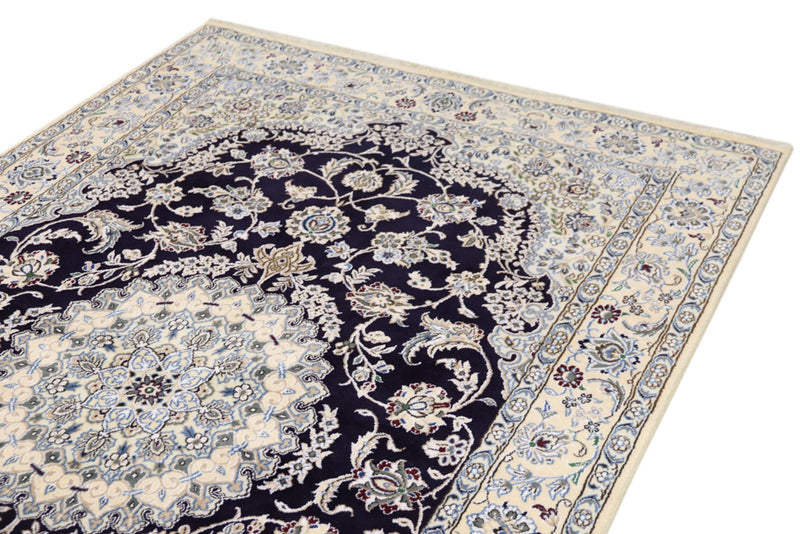 Perser Rug - Nain - 246 x 154 cm - dark blue