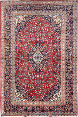 Perser Rug - Keshan - 360 x 245 cm - red