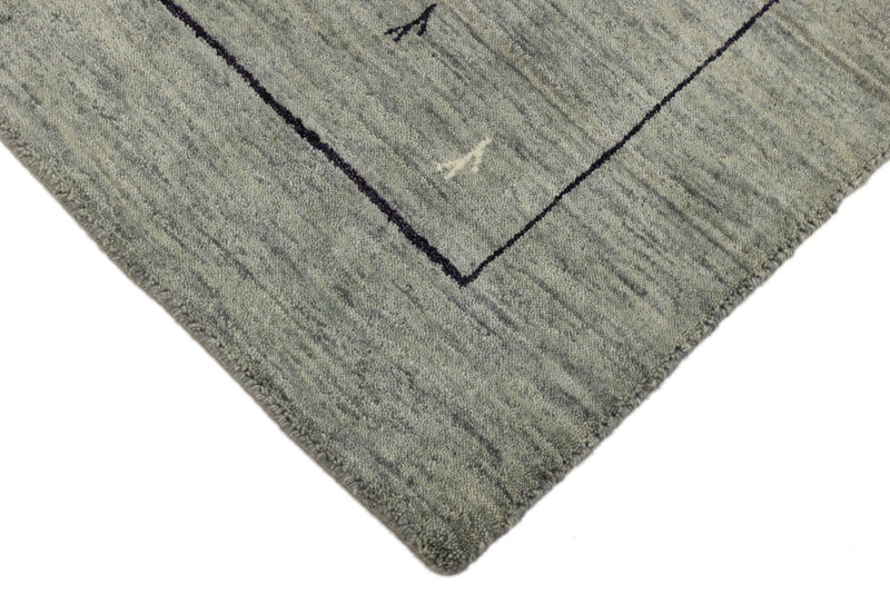 Runner Gabbeh Rug - Loribaft Softy - 202 x 82 cm - grey