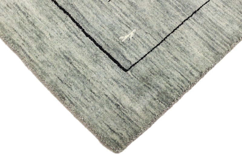 Runner Gabbeh Rug - Loribaft Softy - 203 x 83 cm - grey
