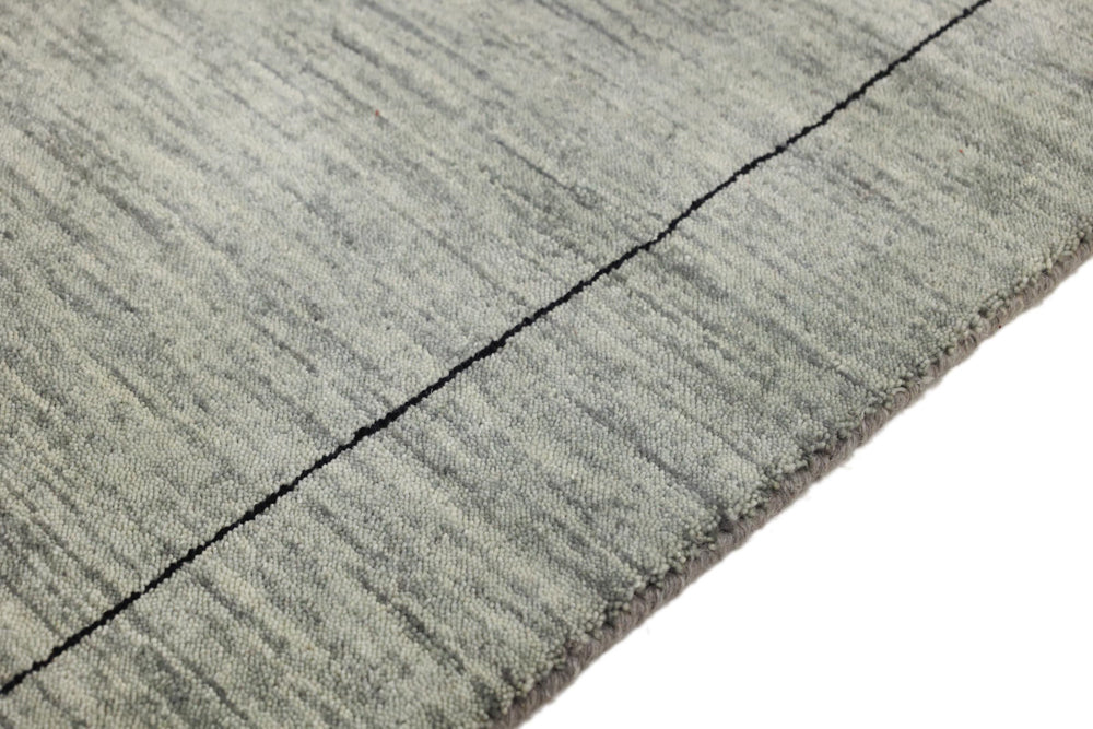 Runner Gabbeh Rug - Loribaft Softy - 203 x 83 cm - grey