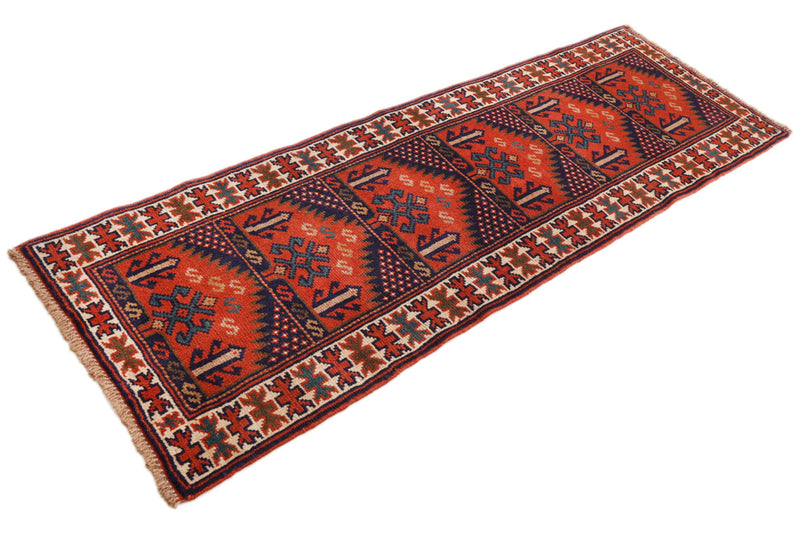 Runner Perser Rug - Nomadic - 190 x 65 cm - red