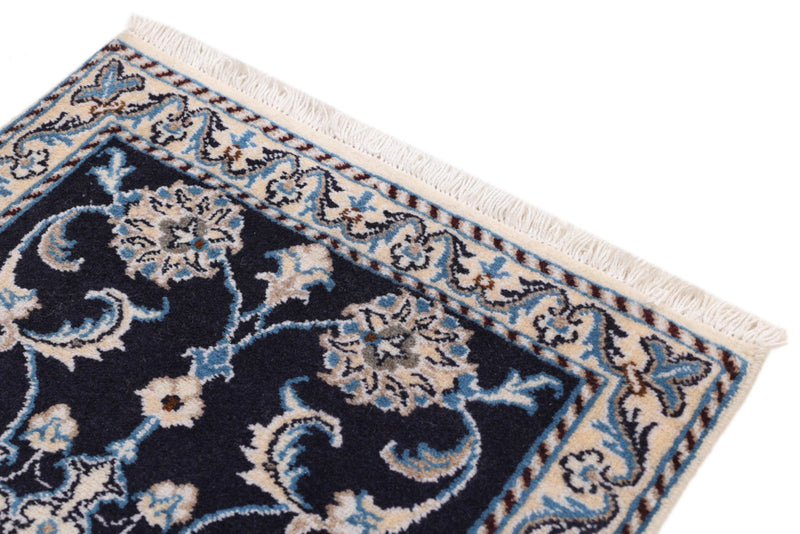 Perser Rug - Nain - 90 x 60 cm - dark blue