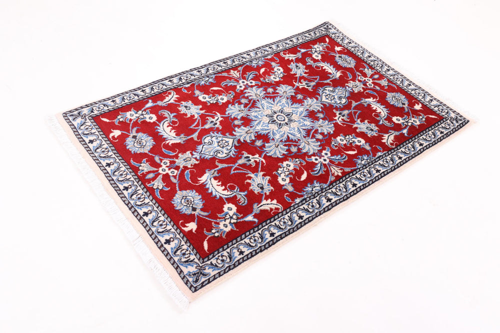 Perser Rug - Nain - 138 x 86 cm - red