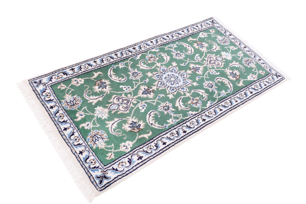 Perser Rug - Nain - 137 x 70 cm - green