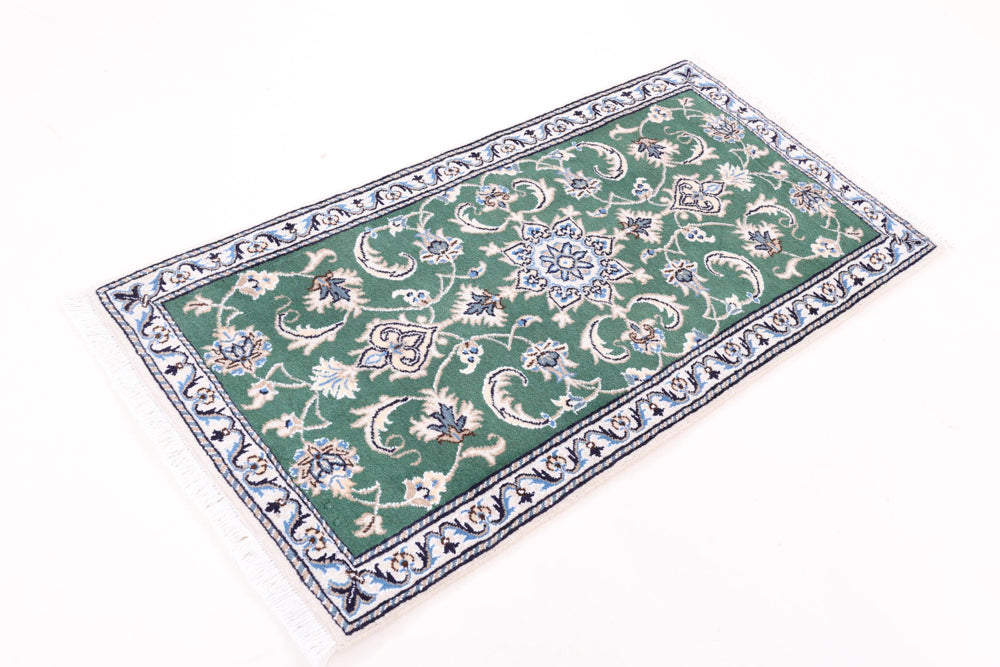 Perser Rug - Nain - 137 x 70 cm - green